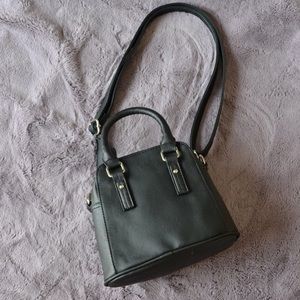 Vegan Faux Leather Simple Tote Crossbody-Handbag